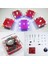 Kırmızı Ootdty Dıy Salıncak Sallayarak LED Zar Kiti Küçük Titreşim Motorlu Diy Elektronik Kitleri (Yurt Dışından) 4