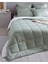 Bobigny King Size Supersoft Comforter Set - Mint Yeşili 3