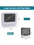 Gri LCD Elektronik Dijital Sıcaklık Nem Ölçer Kapalı Dış Mekan Termometre Higrometre Hava Istasyonu Saati (Yurt Dışından) 3