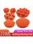 2 Inç Dalga 10 Adet Parlatma Pedleri - 2''3''4''5'' Parlatma Pedleri Sünger Ağda Pedi Seti Araba Parlatıcı Için Temizleme Aracı, Dalga Düz Turuncu Buff Pedleri (Yurt Dışından) 2