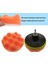2 Inç Dalga 10 Adet Parlatma Pedleri - 2''3''4''5'' Parlatma Pedleri Sünger Ağda Pedi Seti Araba Parlatıcı Için Temizleme Aracı, Dalga Düz Turuncu Buff Pedleri (Yurt Dışından) 3