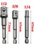 Stil 2 3 Adet/takım Krom Vanadyum Çelik Soket Adaptörü Hex Shank 1/4 "3/8" 1/2 "uzatma Matkap Uçları Seti Bar Hex Bit Seti Elektrikli El Aletleri (Yurt Dışından) 4