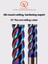 1X3X4X50 HRC65°4F Freze Kesici 1,2,3,4,5,6MM,7MM,8,9MM,10,11,12,13,20MM Yüksek Sert Parçaların Işlenmesi Için Bıçak Çapıdüz Kafalı Freze (Yurt Dışından) 5