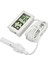 Beyaz Fy-12 Mini LCD Dijital Termometre Higrometre Ölçer Test Cihazı Probu Kuluçka Akvaryum Sıcaklık Nem Ölçer Probu ile 1.5 M (Yurt Dışından) 5