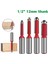 No9 1/2 "12MM Ahşap Yönlendirici Bit Sonu Çift Flüt Bilyalı Rulman Gömme Yönlendirici Bit Düz Şaft Trim Ahşap Freze Kesiciler Ağaç Işleme Için (Yurt Dışından) 2