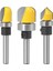 V. Kanal Açma 6.35X12.7 1/4 "6mm Shank Desen Bit Gömme Trim Bit Düz Bit Rulman Menteşe Zıvana Açma Yönlendirici Bit Ahşap Giyotin Kesici (Yurt Dışından) 3