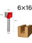 6X16MM 6mm Shank Yüzey Planya Alt Temizleme Ahşap Freze Cnc Kesici Gravür Bıçağı Yönlendirici Bit Ağaç Işleme Aleti 10-32MM (Yurt Dışından) 1