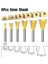 6.35X9.5MM 6mm/8mm Shank 1/4 "shank Kırlangıç Ortak Freze Uçları 14 Derece Ağaç Işleme Gravür Freze Kesiciler Ahşap Tungsten Kesici (Yurt Dışından) 5