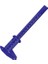 Ddark Mavi 0-150MM Sürmeli Kumpaslar Plastik Çift Kural Ölçeği Derinlik Yükseklik Takı Ölçüm Ölçme Aracı Ağaç Işleme Manuel Aletler (Yurt Dışından) 1