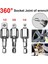 3 8 14 38 12 Darbeli Sürücü Için Elektrikli Matkap Soket Adaptörü Dönebilen Uzatma 360 Derece Dönen Kare Kafa Kol Bağlantısı (Yurt Dışından) 3