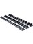 Siyah 3 Adet Soket Düzenleyici Tepsi Plastik Soket Tutucu 340 mm Soket Tutucu 1/4 "3/8" 1/2 "lokma Anahtar Organizatör (Yurt Dışından) 1