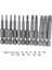 T25 50MM Torx Tornavida Uçları Delikli T5, Torx6, T7, T15 T20 T25 T27 T30 1/4 Inç Hex Shank Elektrikli Tornavida Yıldız Bit Seti (Yurt Dışından) 4
