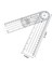 1 Adet 0-140MM 360 Derece Gonyometre Açısı Tıbbi Omurga Açısı Cetvel Açı Inklinometre Cetvel Iletki Açı Bulucu Ölçme Aracı (Yurt Dışından) 1