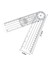 1 Adet 0-140MM 360 Derece Gonyometre Açısı Tıbbi Omurga Açısı Cetvel Açı Inklinometre Cetvel Iletki Açı Bulucu Ölçme Aracı (Yurt Dışından) 2