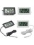 Siyah 1pc Gömülü Sıcaklık ve Nem Ölçer Mini LCD Dijital Termometre Higrometre Kapalı Uygun Sıcaklık Sensörü (Yurt Dışından) 5