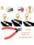 SJ-494 45 # Karbon Çelik Takı Pense Takı Yapımı Için Malzemeleri Crimper Pense Boncuk Kıvrım Kırmızı Sıkma Pensesi (Yurt Dışından) 2