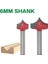 No8 6X25 1 Adet 6mm Shank Cnc Araçları Katı Karbür Yuvarlak Burun Uçları Yuvarlak Nokta Kesim Bit Çalkalayıcı Kesici Aletler Ağaç Işleme Için (Yurt Dışından) 3