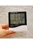 Siyah Dijital Ekran Termometre Nem Saat Alarm Higrometre Ölçer Ev Için LED Kapalı Elektronik Nem Monitörü Çalar Saat (Yurt Dışından) 5
