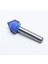 1 Adet 1/4 "shank 90 Derece V Oluk Şablon Yönlendirici Bit-5/8" x 17.3mm Ahşap Freze Kesicisi Yönlendirici Bit Karbür Ahşap Gravür Bit (Yurt Dışından) 3