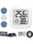 T-No Tel-Siyah Mini LCD Elektronik Sıcaklık Sensörü Nem Ölçer Balık Tankı Buzdolabı Bebek Odası Gülümseme Dijital Termometreler Higrometre (Yurt Dışından) 2