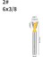 6x9.52 Yusun 6mm 6.35MM Shank Kırlangıç Ortak Yönlendirici Bit 14 Derece Ağaç Işleme Freze Kesicisi Gravür Uçları Yüz Değirmeni (Yurt Dışından) 1