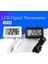 Beyaz 1m Kablo ile Mini Dijital LCD Kapalı Uygun Sıcaklık Sensörü Nem Ölçer Termometre Higrometre Ölçer (Yurt Dışından) 2