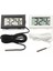 Telli Beyaz Mini LCD Dijital Termometre Higrometre Sıcaklık Iç Mekan Uygun Sıcaklık Sensörü Nem Ölçer Ölçer Aletler Kablo (Yurt Dışından) 4