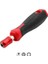 F 1/4 (6.35MM) Cırcır Tornavida Bit Tutucu Kolu Oluklu Hex Torx Phillips Bit Için Çok Fonksiyonlu Tornavida Soket Sürücü (Yurt Dışından) 1
