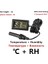 Siyah 1m Telli 2 In 1 Mini LCD Dijital Sıcaklık Nem Ölçer Dedektörü Termograf Kapalı Oda Enstrümanı Iki LR44 Pil ile (Yurt Dışından) 1