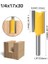 07 1 Adet 1/4 "6.35MM Shank Freze Kesicisi Ahşap Oyma Düz Tungsten Karbür Tek Çift Flüt Yönlendirici Bit Ahşap Freze Kesicisi (Yurt Dışından) 1