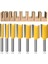 07 1 Adet 1/4 "6.35MM Shank Freze Kesicisi Ahşap Oyma Düz Tungsten Karbür Tek Çift Flüt Yönlendirici Bit Ahşap Freze Kesicisi (Yurt Dışından) 2