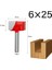 6X25MM 6mm Shank Yüzey Planya Alt Temizleme Ahşap Freze Cnc Kesici Gravür Bıçağı Yönlendirici Bit Ağaç Işleme Aleti 10-32MM (Yurt Dışından) 1