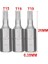 3pcs-T9 3 Adet 25MM Tornavida Uçları Seti 1/4 Inç Hex Shank Cr-V Elektrikli Vida Matkap Ucu T10-T40,H2-H6,SL4-SL6,PH1-PH3,PZ1-PZ3 (Yurt Dışından) 1