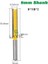 01 1 Adet 8mm Shank Freze Kesicisi Ahşap Oyma 50MM 77MM Uzun Düz Freze Ucu 1/2 "çaplı Kenar Ahşap Kesme Kesici Bıçak (Yurt Dışından) 4