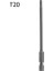 T20 1 Adet Torx Tornavida Bit 1/4 ''shank Hex Rüzgar Matkap Kafası 100MM Vida Anahtarı Manyetik Yıldız T8 T10 T15 T20 T25 T27 T30 T40 (Yurt Dışından) 1