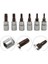 Lokma Anahtarlar Torx Bit Soket T10 T15 T20 T25 T30 T40 1/4 Inç 6 Adet/takım Krom Vanadyum Çelik Tornavida Bit Seti (Yurt Dışından) 2