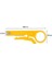 Sarı Kablo Bıçağı Striptizci Tel Sıyırma Araçları Plastik Saplı Çapı 8-28MM Pvc Elektrikçi Bıçağı Ayarlanabilir Kablo Sıyırma Bıçağı (Yurt Dışından) 1