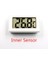 Beyaz Mini Dijital LCD Oto Araba Pet Termometre Nem Sıcaklık Ölçer Sensör Ölçer Termostat Higrometre Pirometre Termograf (Yurt Dışından) 1