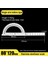 HOLLOW-80X120MM 180 Derece Iletki Yüksek Hassasiyetli Metal Açı Bulucu Gonyometre Paslanmaz Çelik Döner Ölçüm Cetveli Ağaç Işleme Cetveli (Yurt Dışından) 1