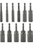 9mm 1 Adet Altıgen Soket Kol Nozulları Somun Anahtarı Seti 80MM Uzunluk 1/4 "güç Somunları Sürücü Soket Tornavida Seti Uçları Setleri Araçları 5.5-17MM (Yurt Dışından) 5