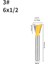6X12.7 Nxwınd 6 mm 6.35 mm Shank Kırlangıç Ortak Yönlendirici Bit 14 Derece Ağaç Işleme Freze Kesicisi Gravür Alet Uçları Yüz Değirmeni (Yurt Dışından) 1
