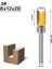 03 1 Adet 6mm Shank Freze Kesicisi Ahşap Oyma Şablon Trim Menteşe Zıvana Freze Ucu Düz Uçlu Freze Giyotin Temizleme Floş Aracı (Yurt Dışından) 1