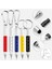 Siyah Mini Çok Fonksiyonlu Tükenmez Kalem Stylus 6 In 1 Metal Tornavida Dokunmatik Ekran Aracı Kalem Küçük Ölçekli Anahtarlık Kalemler Hediye Aksesuarı (Yurt Dışından) 2