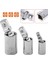 3-8 1/4 "3/8" 1/2" Evrensel Ortak 360 Derece Cırcır Açısı Uzatma Çubuğu Soket Adaptörü Bükülebilir Adaptör Soketi Araçları El Soket Aracı (Yurt Dışından) 3