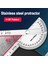HOLLOW-80X120MM Ağaç Işleme 180° Iletki Paslanmaz Çelik Açı Ölçer Bulucu Yüksek Hassasiyetli Ayarlanabilir Ölçüm Cetveli Profesyonel Gonyometre (Yurt Dışından) 3