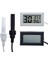 Beyaz Mini LCD Dijital Termometre Higrometre Termostat Kapalı Uygun Sıcaklık Sensörü Nem Ölçer Ölçer Aletleri Probu (Yurt Dışından) 3