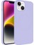 Apple iPhone 14 Plus Kılıf Magsafe Wireless Şarj Özellikli Pastel Renk Silikon Plas Kapak-Lila- 1