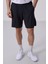 Antrasit Polyester Ince Yumuşak Standart Fit Erkek Taytlı Şort - 81287 5