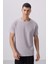 Taş Yüzeyi Dokulu Rahat Form Basic Erkek T-Shirt - 88436 1