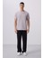Taş Yüzeyi Dokulu Rahat Form Basic Erkek T-Shirt - 88436 3